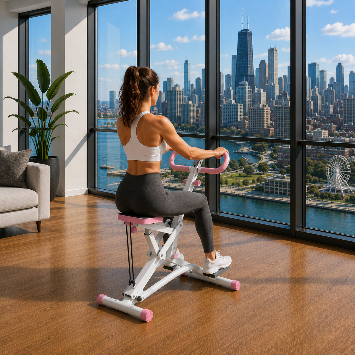 Feel Every Rep: Grip the handles, settle into the seat, and let the guided motion target your glutes and thighs with every rep, no guesswork, just results.