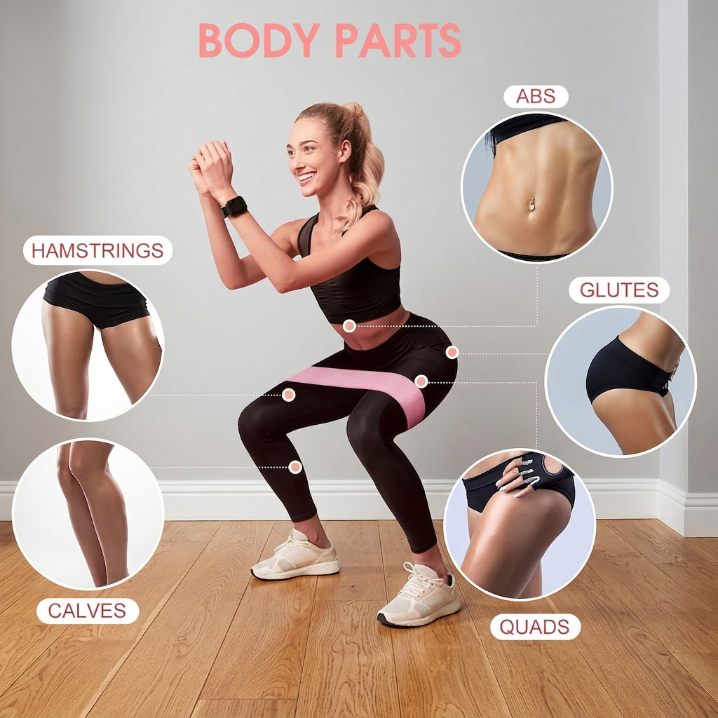 3-Piece Fabric Hip Resistance Bands
