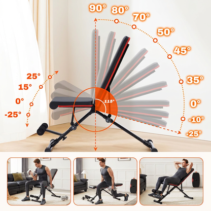 Adjustable Folding Weight Bench