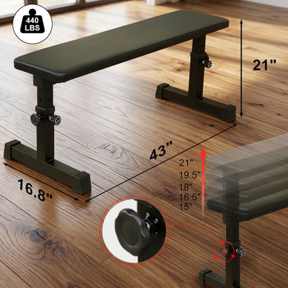 5-Level Flat Weight Bench